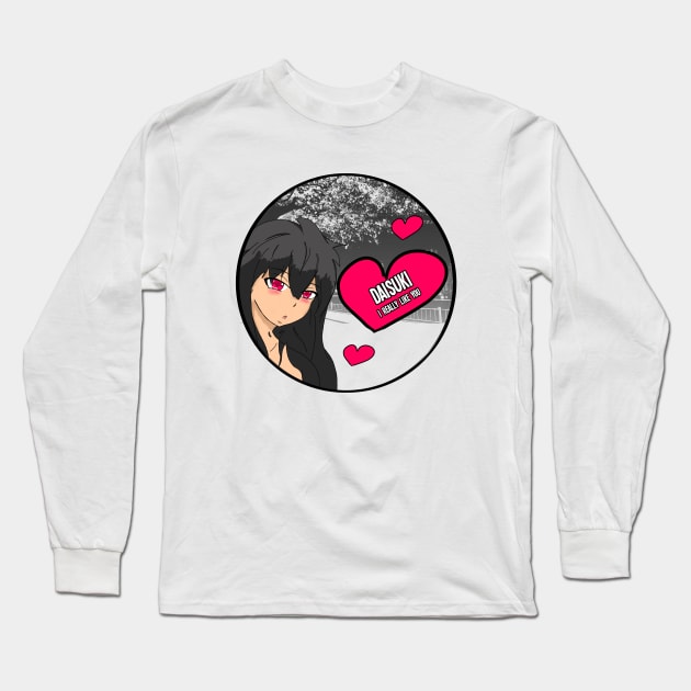 Daisuki - I really like you Anime Valentine Long Sleeve T-Shirt by HCreatives